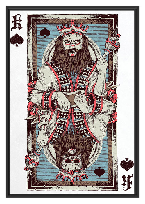 Card King white Schattenfugenrahmen 100x70