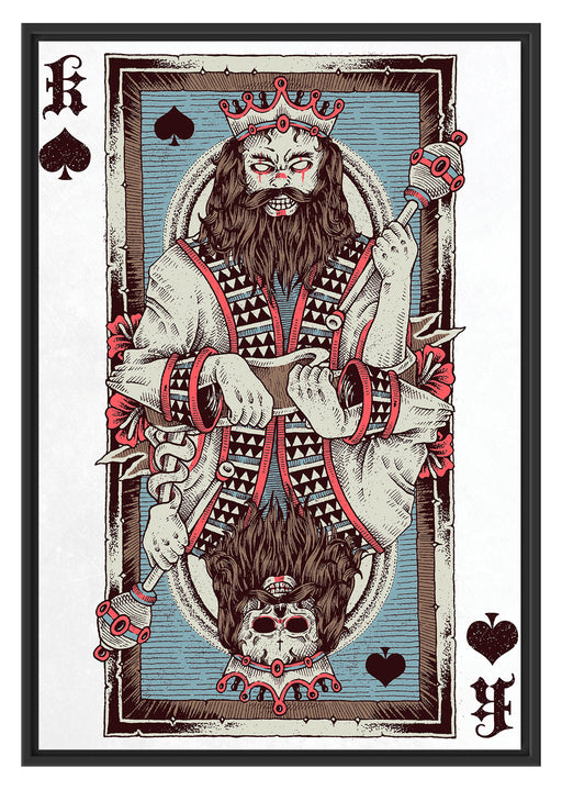Card King white Schattenfugenrahmen 100x70