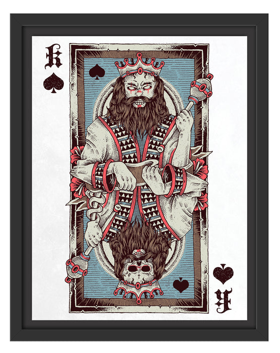 Card King white Schattenfugenrahmen 38x30