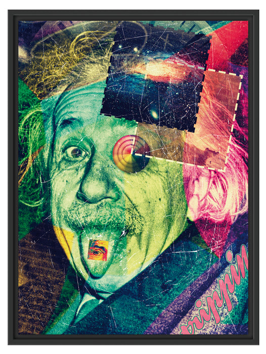 Einsteins secret Schattenfugenrahmen 80x60