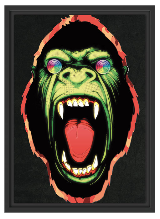 Hypnotic ape black Schattenfugenrahmen 55x40