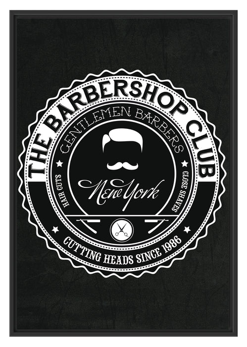 Pixxprint the Barber-Shop-Club black