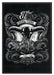 Chupacabra skull black Schattenfugenrahmen 100x70