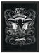 Chupacabra skull black Schattenfugenrahmen 80x60
