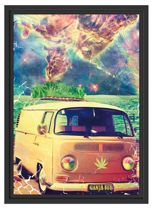 Ganja bus Schattenfugenrahmen 55x40