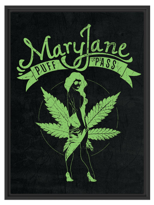 Mary Jane black Schattenfugenrahmen 80x60