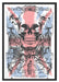 UK skull light Schattenfugenrahmen 100x70