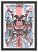 UK skull light Schattenfugenrahmen 55x40