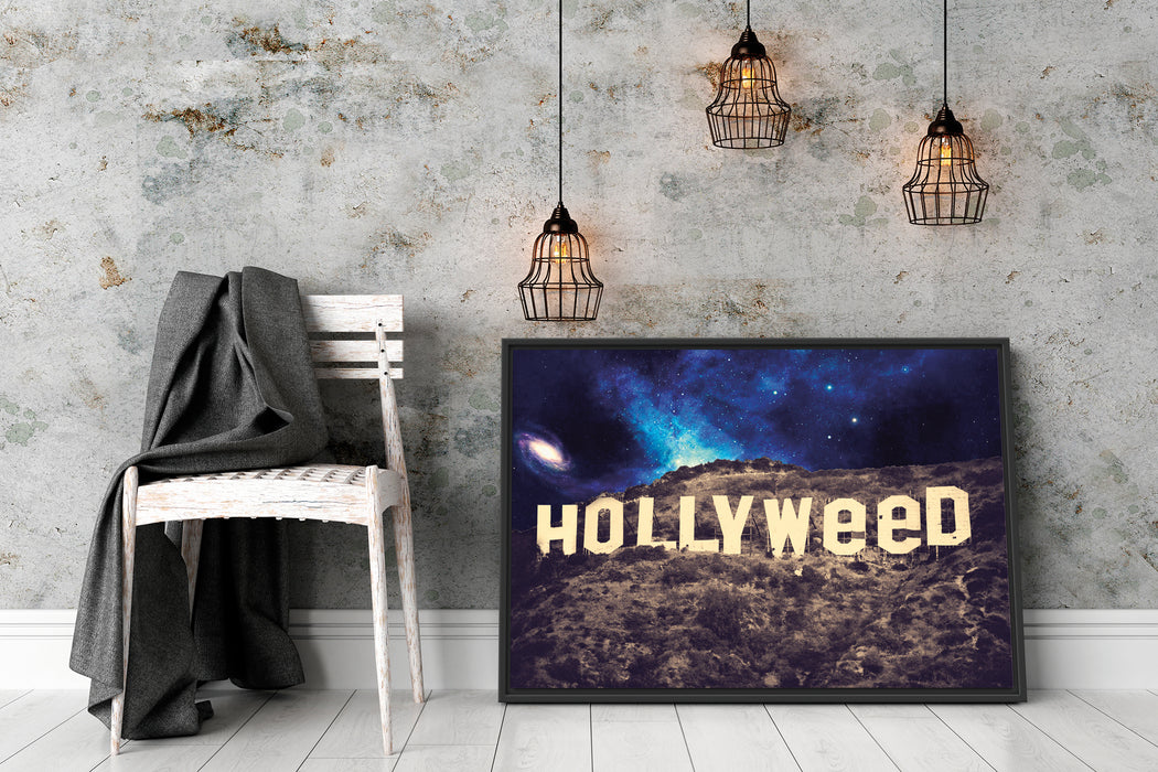 Hollyweed Schattenfugenrahmen Wohnzimmer