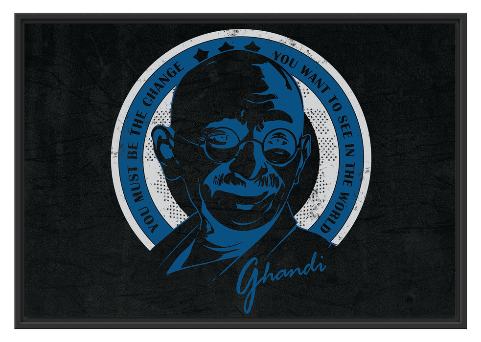 Pixxprint Ghandi Black