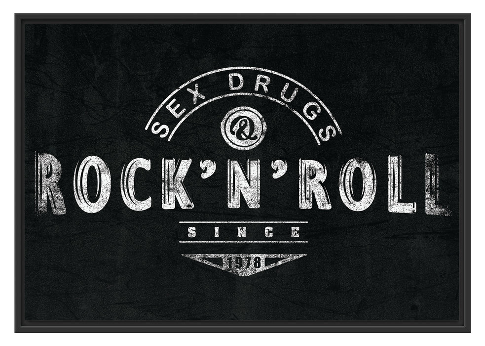 Pixxprint Sex Drugs RocknRoll Black