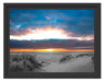 Nordseeküste bei Sonnenaufgang Schattenfugenrahmen 38x30