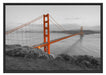 Golden Gate Bridge San Francisco Schattenfugenrahmen 100x70