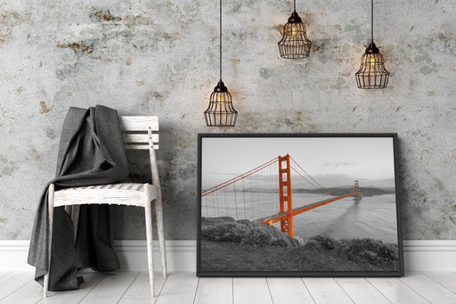 Golden Gate Bridge San Francisco Schattenfugenrahmen Wohnzimmer
