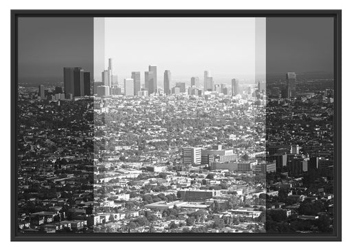 Los Angeles Metropolitan Area Schattenfugenrahmen 100x70