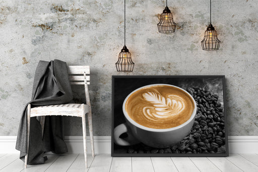 Dekor auf Kaffee Schattenfugenrahmen Wohnzimmer