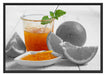 Orangen Marmelade Orangensaft Schattenfugenrahmen 100x70