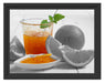 Orangen Marmelade Orangensaft Schattenfugenrahmen 38x30