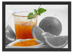 Orangen Marmelade Orangensaft Schattenfugenrahmen 55x40