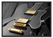 elegante E-Gitarre Schattenfugenrahmen 100x70