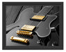 elegante E-Gitarre Schattenfugenrahmen 38x30