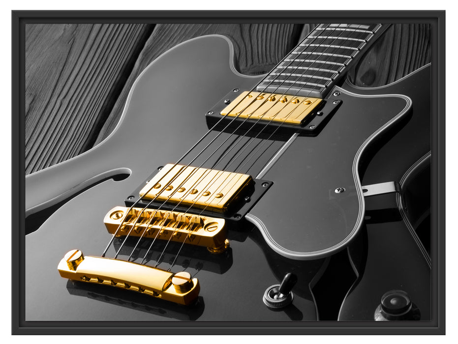elegante E-Gitarre Schattenfugenrahmen 80x60