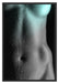 Erotischer Frauenkörper Schattenfugenrahmen 100x70