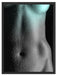 Erotischer Frauenkörper Schattenfugenrahmen 80x60