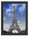 Eifelturm mit Himmel Paris Schattenfugenrahmen 38x30