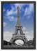 Eifelturm mit Himmel Paris Schattenfugenrahmen 55x40