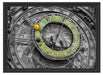 atronomische Uhr in Prag Schattenfugenrahmen 55x40