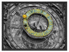 atronomische Uhr in Prag Schattenfugenrahmen 80x60