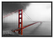 Golden Gate Bridge USA Schattenfugenrahmen 100x70