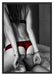 Sexy Frau in Unterwäsche Schattenfugenrahmen 100x70