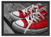 Coole Rote Schuhe Schattenfugenrahmen 55x40