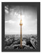 Berliner Fernsehturm Schattenfugenrahmen 38x30