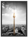Berliner Fernsehturm Schattenfugenrahmen 80x60