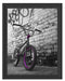 BMX Fahrrad Graffiti Schattenfugenrahmen 38x30