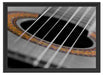 Schallloch einer Westerngitarre Schattenfugenrahmen 55x40