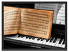 Notenbuch auf Piano Schattenfugenrahmen 80x60