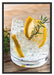 Gin Tonic Drinks Schattenfugenrahmen 100x70