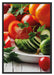 Obst Gemüse Gurke Tomaten Schattenfugenrahmen 100x70