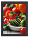 Obst Gemüse Gurke Tomaten Schattenfugenrahmen 38x30
