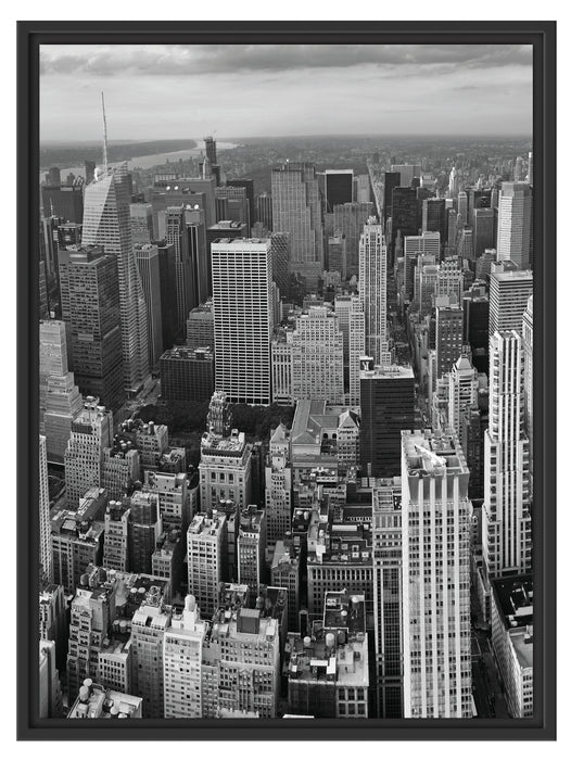 New York Skyline Schattenfugenrahmen 80x60