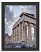 Antike Säulen Griechenland Schattenfugenrahmen 38x30