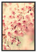 Kirschblüten B&W Schattenfugenrahmen 100x70