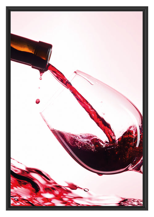 Pixxprint WeinB&W, im Schwebe-Effekt Bilderrahmen
