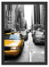 Taxi in New York Schattenfugenrahmen 55x40