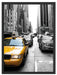 Taxi in New York Schattenfugenrahmen 80x60