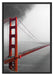 Golden Gate Bridge Aussicht Schattenfugenrahmen 100x70